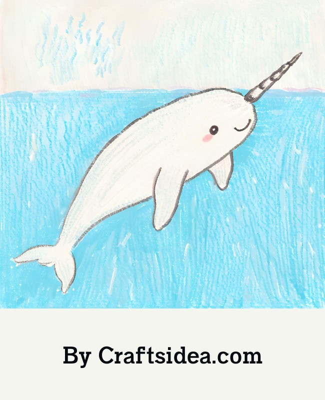 Animated Narwhal Drawing