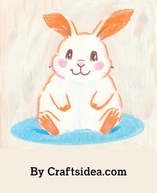 Fluffy Rabbit Drawing
