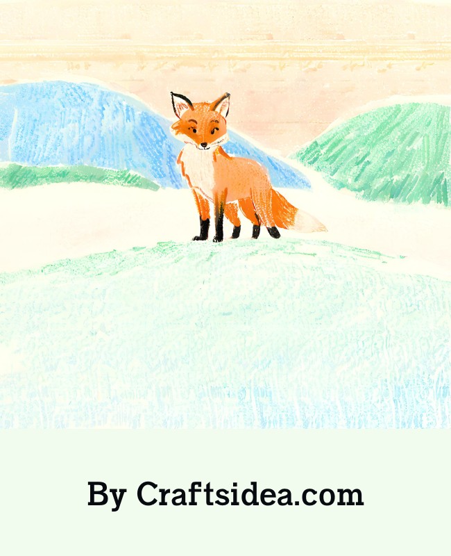Fox In A Snowy Landscape