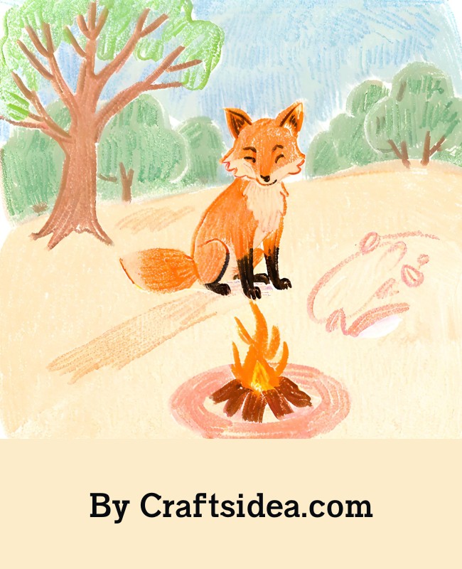 Fox Near A Campfire