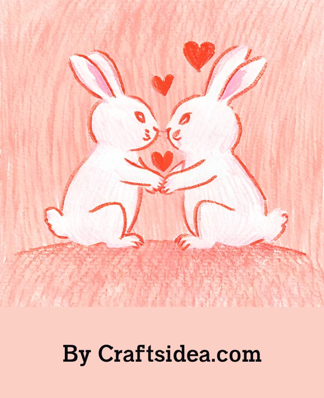 Love Rabbit Drawing
