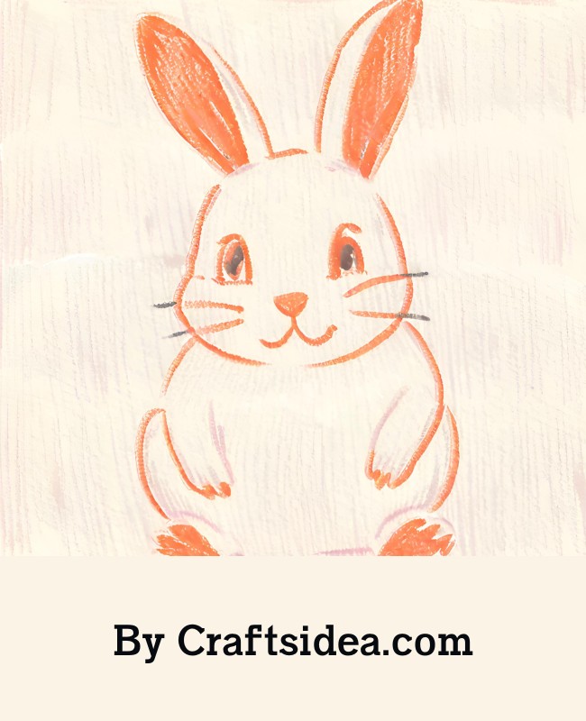 Round Ear Rabbit Drawing